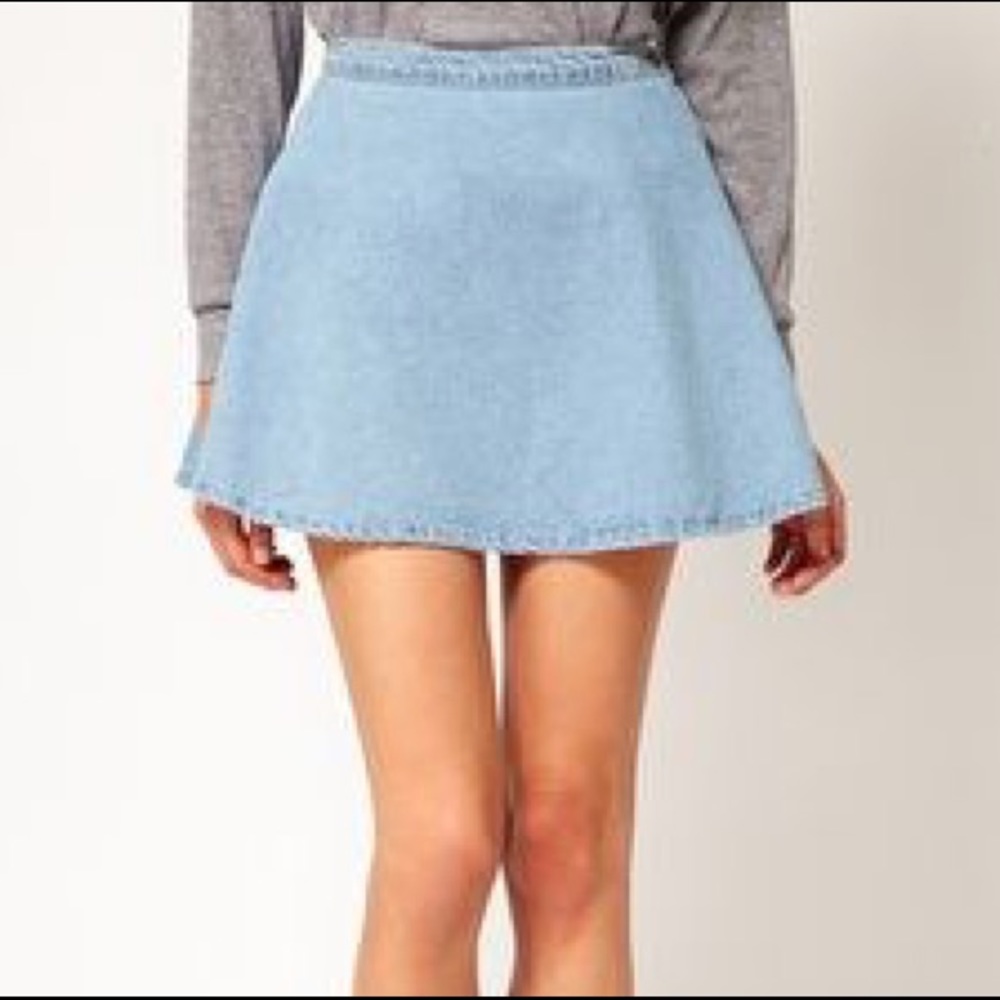 American Apparel denim circle skirt
